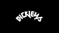 a black background with the word bickneys written on it